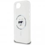 Carcasa Karl Lagerfeld IML Metal Choupette Head, cu MagSafe, compatibila cu iPhone 16e, Alb 7 - lerato.ro