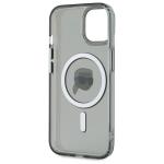 Carcasa Karl Lagerfeld IML Metal Karl Head, cu MagSafe, compatibila cu iPhone 15, Negru 8 - lerato.ro