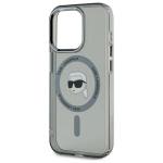 Carcasa Karl Lagerfeld IML Metal Karl Head, cu MagSafe, compatibila cu iPhone 15 Pro Max, Negru 5 - lerato.ro