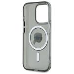 Carcasa Karl Lagerfeld IML Metal Karl Head, cu MagSafe, compatibila cu iPhone 15 Pro Max, Negru 6 - lerato.ro