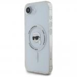 Carcasa Karl Lagerfeld IML Metal Karl Head, cu MagSafe, compatibila cu iPhone 16e, Alb 3 - lerato.ro