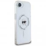 Carcasa Karl Lagerfeld IML Metal Karl Head, cu MagSafe, compatibila cu iPhone 16e, Alb 5 - lerato.ro