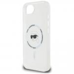 Carcasa Karl Lagerfeld IML Metal Karl Head, cu MagSafe, compatibila cu iPhone 16e, Alb 7 - lerato.ro