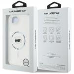 Carcasa Karl Lagerfeld IML Metal Karl Head, cu MagSafe, compatibila cu iPhone 16e, Alb 9 - lerato.ro