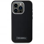 Carcasa Karl Lagerfeld FW Metal Plate cu MagSafe compatibila cu iPhone 15 Pro, Negru 2 - lerato.ro