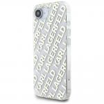 Carcasa Karl Lagerfeld IML Repeat Logo compatibila cu iPhone 16e , Gold 3 - lerato.ro
