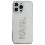 Carcasa Karl Lagerfeld IML, logo din stras, conpatibila cu Iphone 16 Pro, Transparent 2 - lerato.ro