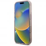 Carcasa Karl Lagerfeld IML, logo din stras, conpatibila cu Iphone 16 Pro, Roz  6 - lerato.ro