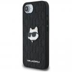 Carcasa Karl Lagerfeld Monogram, cu insigna Choupette, compatibila cu Iphone 16e, Negru 3 - lerato.ro
