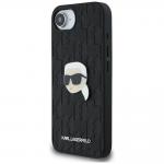 Carcasa Karl Lagerfeld Monogram, cu insigna Karl, compatibila cu Iphone 16e, Negru 3 - lerato.ro