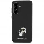 Carcasa Karl Lagerfeld Saffiano cu logo metalic K&C ccompatibila cu Samsung Galaxy A56, Negru 2 - lerato.ro