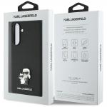 Carcasa Karl Lagerfeld Saffiano cu logo metalic K&C ccompatibila cu Samsung Galaxy A56, Negru 8 - lerato.ro