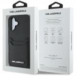 Carcasa Karl Lagerfeld HC Grained PU, cu suport pentru card, compatibila cu iPhone 16, Negru 9 - lerato.ro