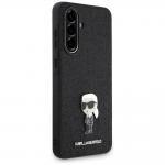 Carcasa Karl Lagerfeld Fixed Glitter Ikonik, Logo Metalic, compatibil cu Samsung Galaxy A56, Negru 4 - lerato.ro