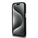 Carcasa din silicon cu logo metalic Karl Lagerfeld compatibila cu iPhone 15 Pro, Negru 6 - lerato.ro