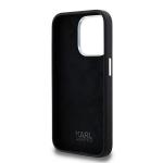 Carcasa din silicon cu logo metalic Karl Lagerfeld compatibila cu iPhone 15 Pro, Negru 8 - lerato.ro