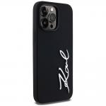 Carcasa din silicon cu logo metalic Karl Lagerfeld compatibila cu iPhone 14 Pro Max, Negru 5 - lerato.ro