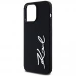 Carcasa din silicon cu logo metalic Karl Lagerfeld compatibila cu iPhone 14 Pro Max, Negru 7 - lerato.ro
