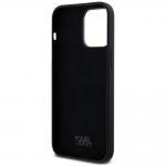 Carcasa din silicon cu logo metalic Karl Lagerfeld compatibila cu iPhone 14 Pro Max, Negru 8 - lerato.ro