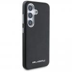 Carcasa Karl Lagerfeld Saffiano, Logo Metalic, MagSafe, compatibila cu Samsung Galaxy S25, Negru 5 - lerato.ro