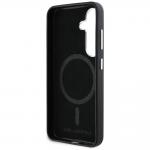Carcasa Karl Lagerfeld Saffiano, Logo Metalic, MagSafe, compatibila cu Samsung Galaxy S25, Negru 8 - lerato.ro