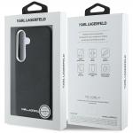 Carcasa Karl Lagerfeld Saffiano, Logo Metalic, MagSafe, compatibila cu Samsung Galaxy S25, Negru 9 - lerato.ro