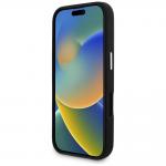 Carcasa Karl Lagerfeld Saffiano, Logo Metalic, MagSafe, compatibila cu iPhone 16, Negru 6 - lerato.ro