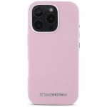 Carcasa Karl Lagerfeld Saffiano, Logo Metalic, MagSafe, compatibila cu iPhone 16 Pro, Roz 2 - lerato.ro