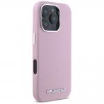 Carcasa Karl Lagerfeld Saffiano, Logo Metalic, MagSafe, compatibila cu iPhone 16 Pro, Roz 5 - lerato.ro