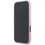 Carcasa Karl Lagerfeld Saffiano, Logo Metalic, MagSafe, compatibila cu iPhone 16 Pro, Roz 6 - lerato.ro