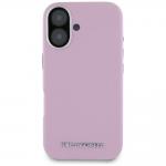 Carcasa Karl Lagerfeld Saffiano, Logo Metalic, MagSafe, compatibila cu iPhone 16, Roz 2 - lerato.ro