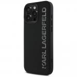 Carcasa Karl Lagerfeld Silicone, Logo Glitter 3D, compatibila cu iPhone 16 Pro, Negru 3 - lerato.ro