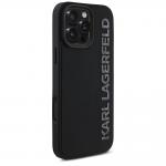 Carcasa Karl Lagerfeld Silicone, Logo Glitter 3D, compatibila cu iPhone 16 Pro, Negru 5 - lerato.ro