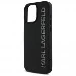 Carcasa Karl Lagerfeld Silicone, Logo Glitter 3D, compatibila cu iPhone 16 Pro, Negru 7 - lerato.ro