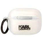 Carcasa Karl Lagerfeld, Ikonik Choupette, cu breloc, compatibila cu AirPods Pro, Transparent 3 - lerato.ro