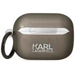 Carcasa Karl Lagerfeld, Ikonik Karl's Head, cu breloc, compatibila cu AirPods Pro, Negru 3 - lerato.ro