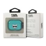 Carcasa Karl Lagerfeld Choupette, cu breloc, compatibila cu AirPods Pro, Albastru 4 - lerato.ro