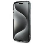 Carcasa Karl Lagerfeld IML Metal Karl & Choupette Head, cu MagSafe, compatibila cu iPhone 15, Negru 6 - lerato.ro