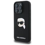 Carcasa Silicone Karl Lagerfeld Print Karl Head, cu MagSafe, compatibila cu iPhone 16 Pro, Negru 3 - lerato.ro