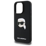 Carcasa Silicone Karl Lagerfeld Print Karl Head, cu MagSafe, compatibila cu iPhone 16 Pro, Negru 7 - lerato.ro