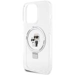 Carcasa Karl Lagerfeld Ring Stand Karl & Choupette cu MagSafe, compatibila cu iPhone 14 Pro, Alb 7 - lerato.ro