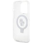 Carcasa Karl Lagerfeld Ring Stand Karl & Choupette cu MagSafe, compatibila cu iPhone 14 Pro, Alb 8 - lerato.ro