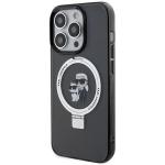 Carcasa Karl Lagerfeld Ring Stand Karl & Choupette cu MagSafe, compatibila cu iPhone 13 Pro, Negru 3 - lerato.ro