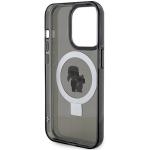 Carcasa Karl Lagerfeld Ring Stand Karl & Choupette cu MagSafe, compatibila cu iPhone 13 Pro, Negru 8 - lerato.ro