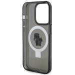 Carcasa Karl Lagerfeld Ring Stand Karl & Choupette cu MagSafe, compatibila cu iPhone 15 Pro, Negru 8 - lerato.ro