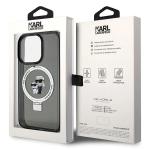 Carcasa Karl Lagerfeld Ring Stand Karl & Choupette cu MagSafe, compatibila cu iPhone 15 Pro, Negru 9 - lerato.ro