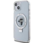 Carcasa Karl Lagerfeld Ring Stand Karl & Choupette cu MagSafe, compatibila cu iPhone 13 / 14 / 15, Alb 3 - lerato.ro