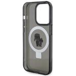 Carcasa Karl Lagerfeld Ring Stand Karl & Choupette cu MagSafe, compatibila cu iPhone 15 Pro Max, Negru 8 - lerato.ro
