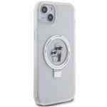 Carcasa Karl Lagerfeld Ring Stand Karl & Choupette cu MagSafe, compatibila cu iPhone 14 / 15 Plus, Alb 4 - lerato.ro