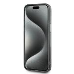 Carcasa Karl Lagerfeld IML Monogram Karl & Choupette Head, Ring MagSafe, compatibila cu iPhone 15 Pro, Negru 6 - lerato.ro